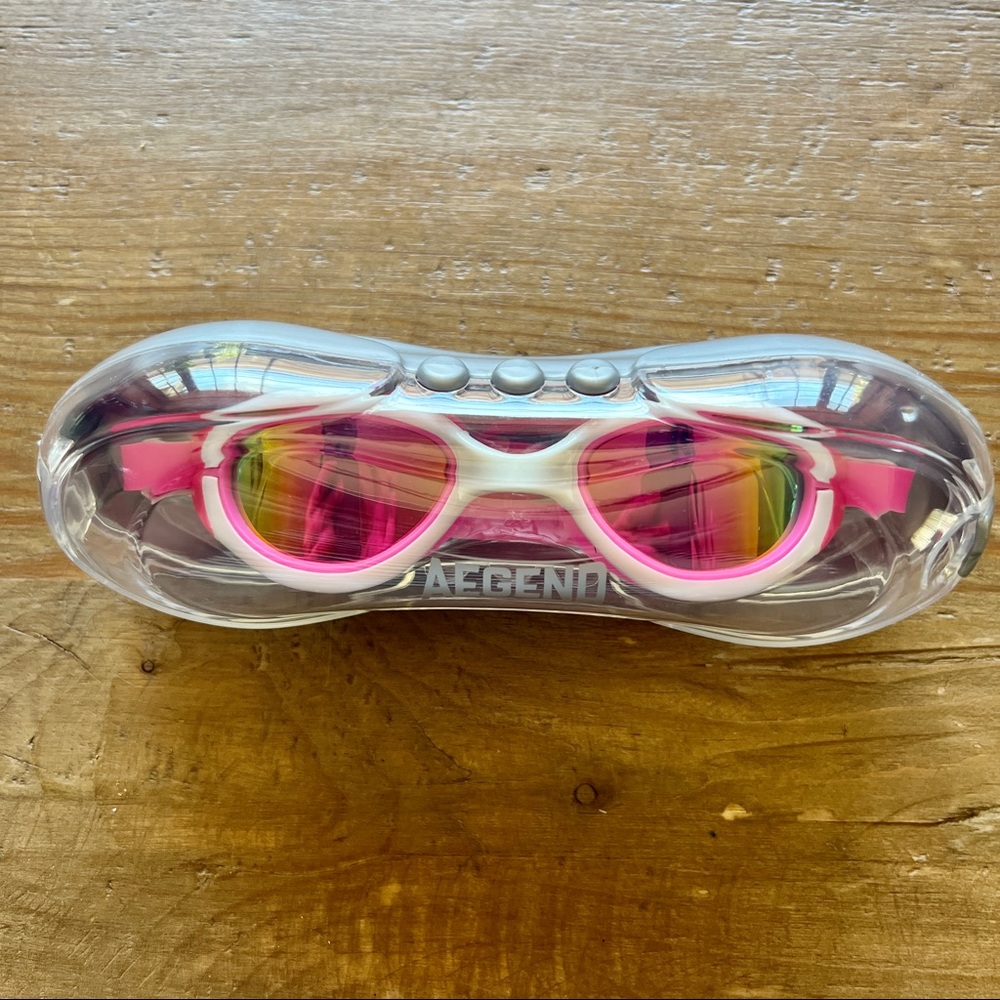 Pink goggles swimming polarized child 3-14